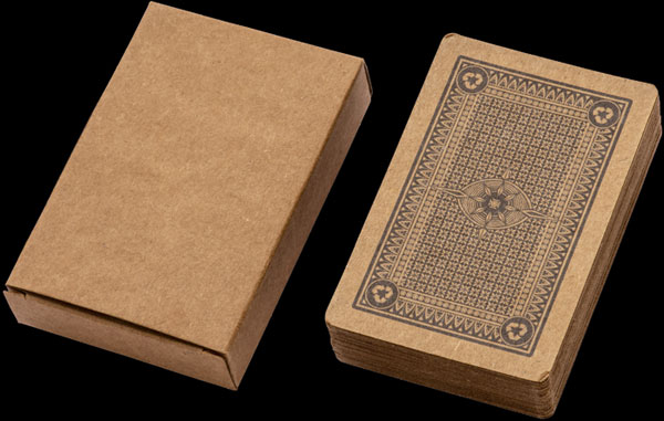 Mazzo di carte da gioco in carta riciclata