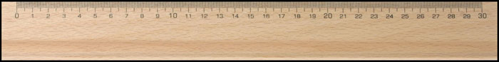 Righello legno 30 cm