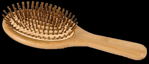 Spazzola per capelli in legno di bambù