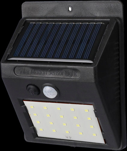 Pannello solare con luce LED incorporata